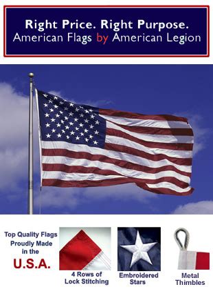 8X12 Nylon American Flag - AmericanLegionFlags.com