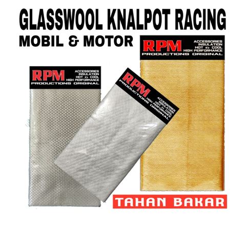 Jual Glasswool Gasbul Knalpot Anti Bakar Gaswool Knalpot Racing