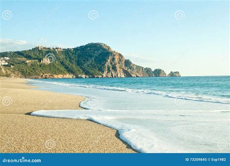 Cleopatra Beach (Kleopatra Beach) in Alanya, Turkey Stock Image - Image ...