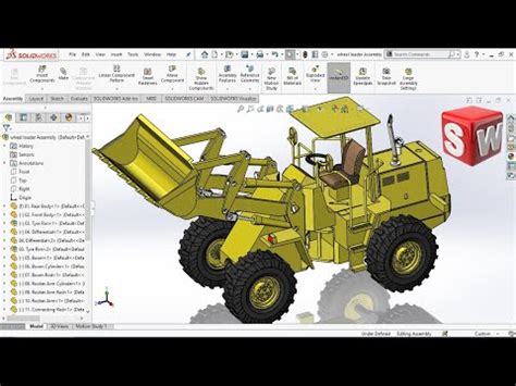 Wheel Loader Assembly Solidworks Tutorial HP In 2024 Solidworks