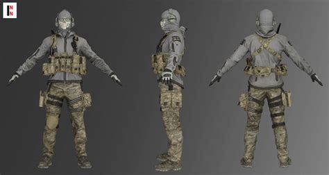 COD - Ghost Classic Outfit for Genesis 8 Male Daz Content by INN