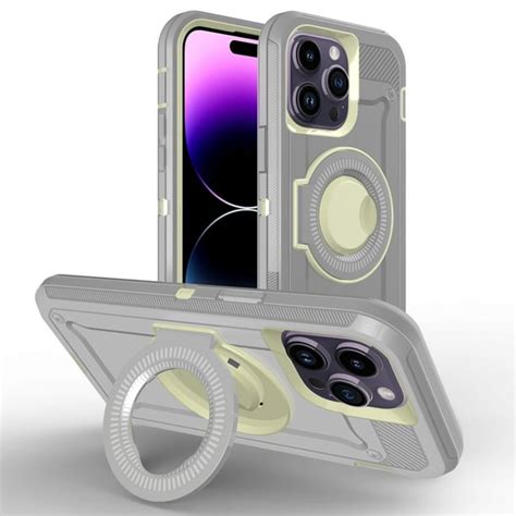 Elehold Rugged Case For Iphone 14 Pro Heavy Duty Hidden Bracket