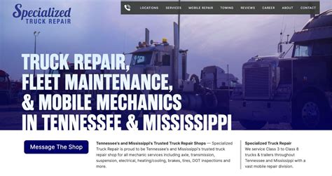 Contact Us | Specialized Truck Repair - In TN & MS