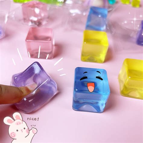 Transparent Ice Cubes Cat Claw Squeeze Toy Large Size Stress Relief