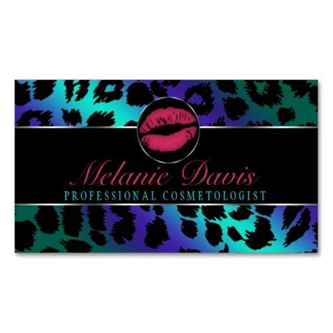 Chic Cosmetology Business Card Custom Business Cards, Business Card ...