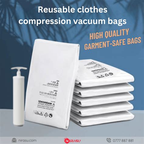 Transparent Travel Vacuum Storage Bags Clothing Vacuum Compression Bag