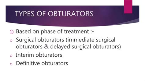 Obturator ppt | PPT