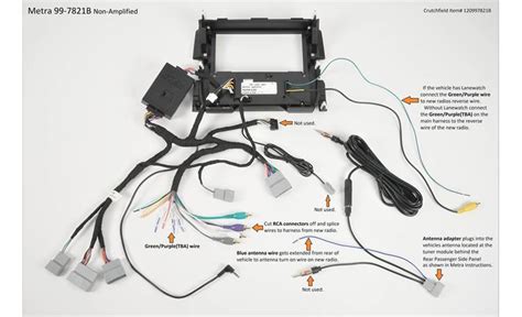 Metra 99 7821B Dash And Wiring Kit Black Install A New Car Stereo And