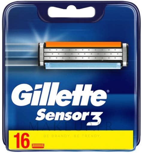 Gillette Sensor3 Lames De Rechange Pour Rasoir 16 Pcs Makeup Fr