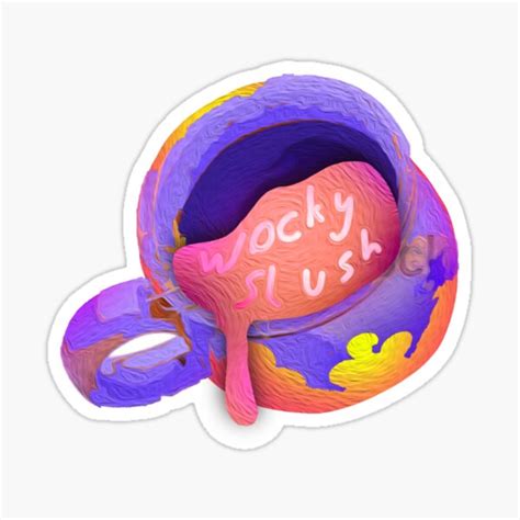 "Wocky Slush" Sticker by onionwoman | Redbubble