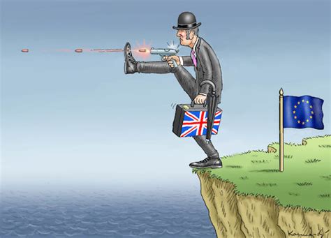 Brexit Shutdown Von Marian Kamensky Politik Cartoon Toonpool