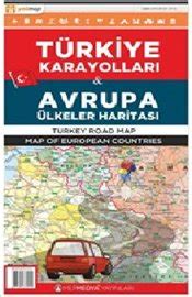 Avrupa Ülkeler ve Karayolları Haritası Kitap ISBN 9789759137212