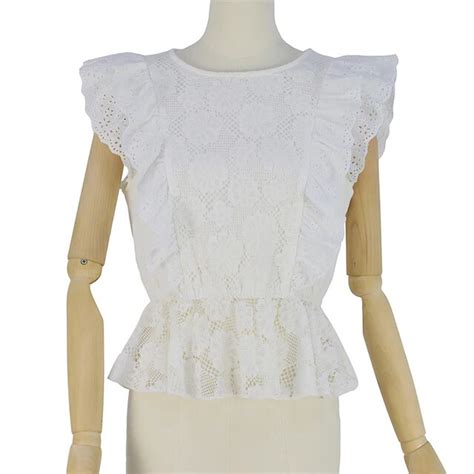 Fleepmart Boho Embroidery White Lace Women Mini Dress Hollow Out Sashes