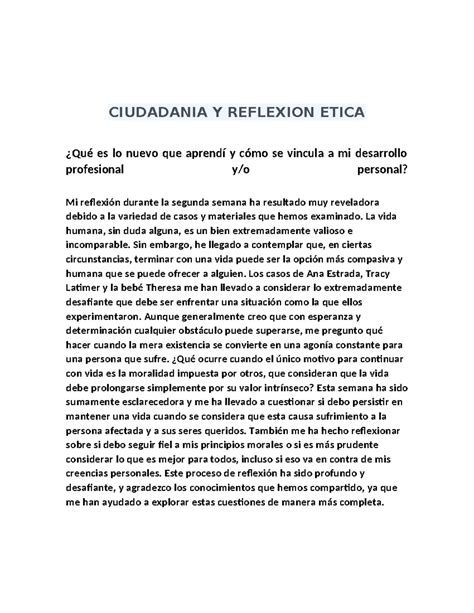 Ciudadania Y Reflexion Etica CIUDADANIA Y REFLEXION ETICA Qué es lo