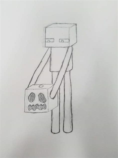 Enderman sketch | Minecraft Amino