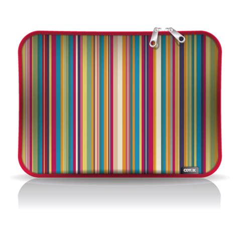 Funda Notebook Pulgadas Neoprene Estampado Rayas Multicolor