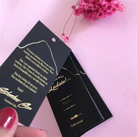 Tag Hot Stamping Frente E Verso Premium