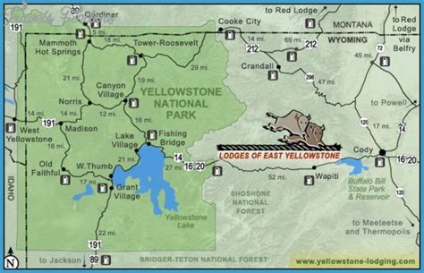 Yellowstone Approach to the East Entrance - TravelsFinders.Com