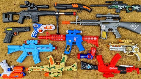 Collecting 7 Sniper Rifles And AK47 Guns Shield Captain America Machine