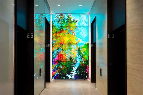 Backlit Art Glass Feature Walls GPI Design