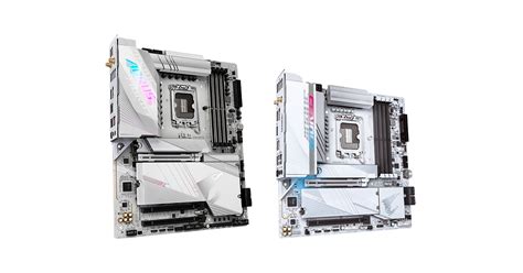 GIGABYTE Unveils Two Stylish White Motherboards Supporting Intel Next