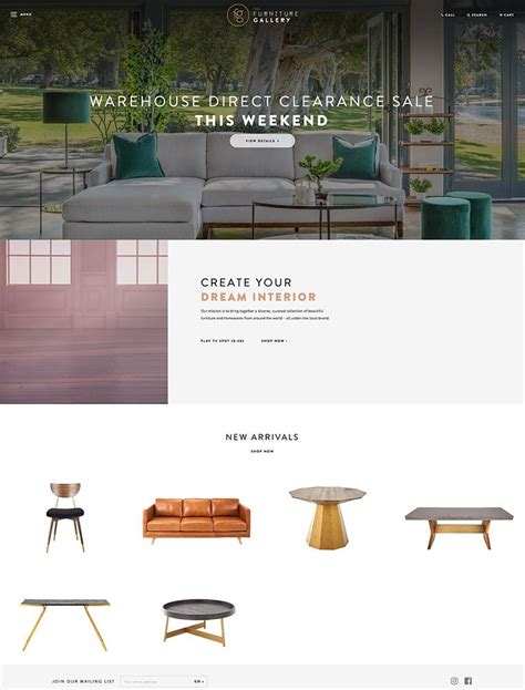 The Furniture Gallery | eCommerce Website Design Gallery & Tech Inspiration