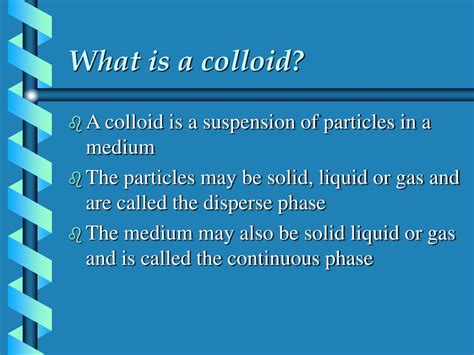 Ppt Colloids Powerpoint Presentation Free Download Id 990693