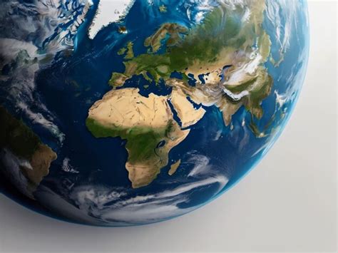 Premium Photo | Blue planet earth isolated on white background Clipping