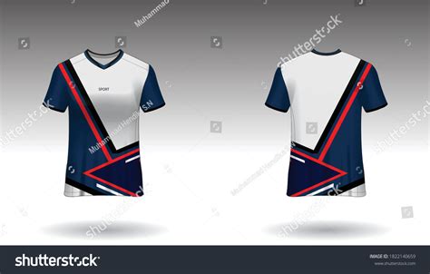 Sport Design Template Football Jersey Vector Stock Vector (Royalty Free ...