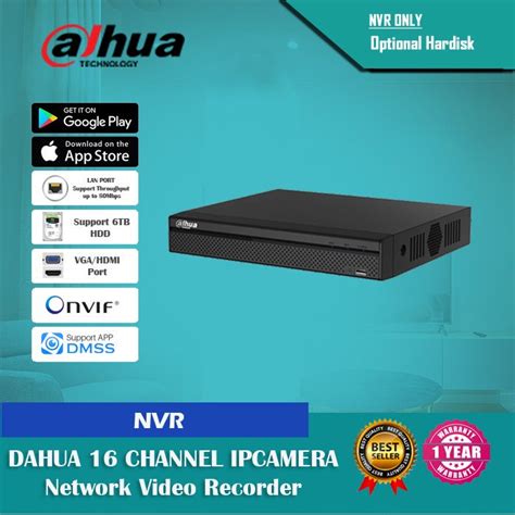 Jual DAHUA NVR 16 CHANNEL DHI NVR2116HS I2 WizSense NVR Network Video