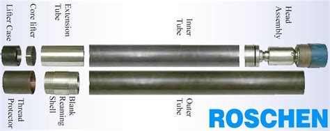 T6 Series Double Tube Core Barrel For Exploration Core Drilling T6