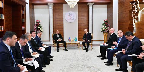 Ilham Aliyev Has Met With President Of The Republic Of Kazakhstan