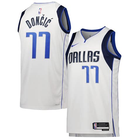 Unisex Nike Luka Don I White Dallas Mavericks Swingman Jersey