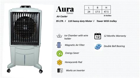 Material Plastic Hummur Aura Tower Air Cooler Ft At Rs