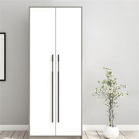 Contemporary Style Wood Wardrobe White Colour Wardrobe Closet with ...