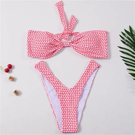 Ztvitality Sexy Bikinis Red Bikini 2019 Hot Sale Strapless Bandage