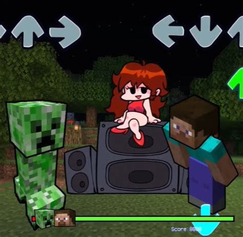 FNF Minecraft Creeper Vs Steve Jogue O Jogo Online E Desbloqueado Em