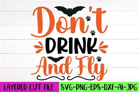 Don T Drink And Fly Svg Design Graphic By Artistrner Creative Fabrica