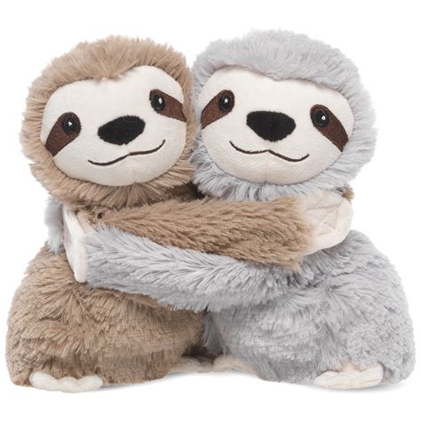 Warmies Hugs Heatable Scented Sloth Stuffed Animals, 7.5" H - Classic ...