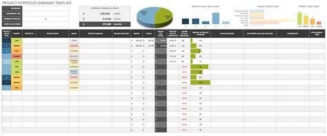 Project Portfolio Template Excel