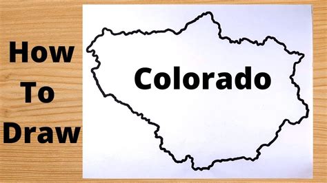 Drawing Colorado Map Easy Way Youtube