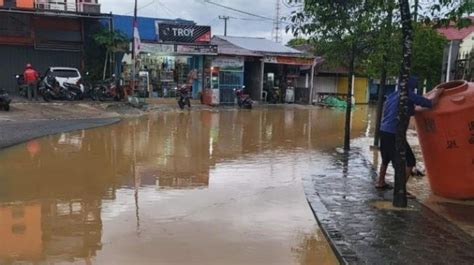 Banjir Datang Lagi Jalan Imam Bonjol Di Bontang Ditutup Sementara