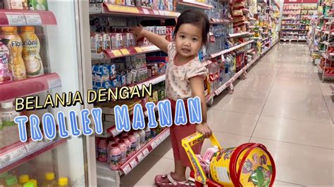 Moment Aya Belanja Di Alfamidi Menggunakan Trolley Mainan Sendiri Youtube