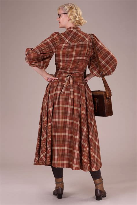 The Green Gables Dress Rusty Plaid Emmy Design