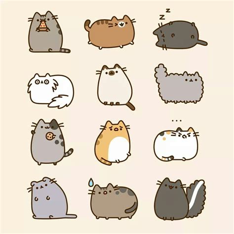 Pusheen kitties Chat Kawaii, Kawaii Cat, Kawaii Stuff, Cute Animal ...