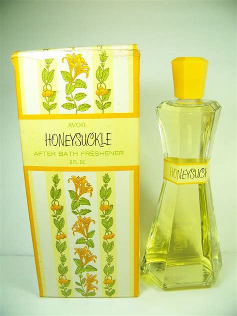 Vintage Avon 1966 Large Honeysuckle After Bath Freshener 8 Oz