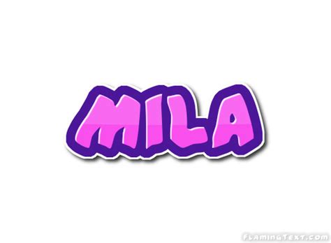 Mila Logotipo | Ferramenta de Design de Nome Grátis a partir de Texto ...