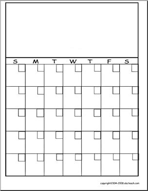 Printable Blank School Calendar