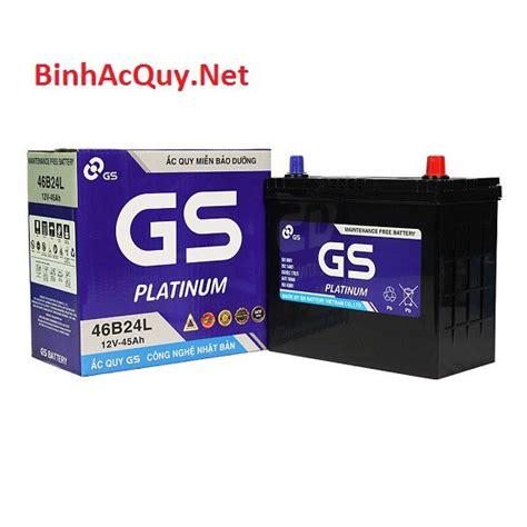 Bình Ắc Quy GS MF 46B24L 12V 45AH Chính Hãng Giá Rẻ