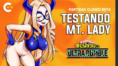 Testando Mt Lady My Hero Academia Ultra Rumble Gameplay Youtube